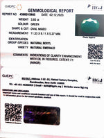 Load image into Gallery viewer, 3.93/CT Natural Panna Stone with Govt. Lab Certificate (6771)