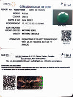 Load image into Gallery viewer, 4.05/CT Natural Panna Stone with Govt. Lab Certificate (6771)