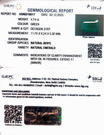 Load image into Gallery viewer, 4.74/CT Natural Panna Stone with Govt. Lab Certificate (16650)