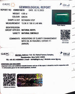 Load image into Gallery viewer, 4.89/CT Natural Panna Stone with Govt. Lab Certificate (12210)