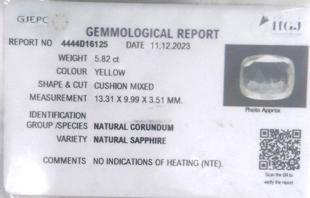5.82/CT Natural Ceylonese Pukhraj
