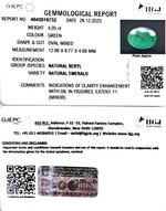 Load image into Gallery viewer, 4.97/CT Natural Panna Stone with Govt. Lab Certificate (8991)
