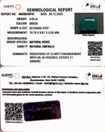 Load image into Gallery viewer, 4.53/CT Natural Panna Stone with Govt. Lab Certificate (16650)