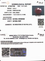 Load image into Gallery viewer, 5.83/CT Natural new Burma Ruby with Govt. Lab Certificate (2331)