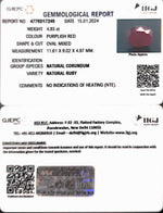 Load image into Gallery viewer, 4.93/CT Natural Mozambique Ruby with Govt. Lab Certificate (12210)