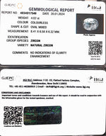 Load image into Gallery viewer, 4.02/CT Natural Zircon with Govt. Lab certificate (4551)