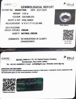 Load image into Gallery viewer, 4.50/CT Natural Zircon with Govt. Lab certificate (4551)