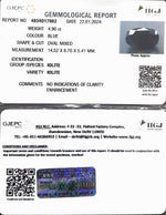 Load image into Gallery viewer, 4.90/CT Natural Iolite with Govt Lab Certificate (1221)