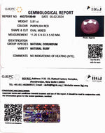 Load image into Gallery viewer, 5.81/CT Natural new Burma Ruby with Govt. Lab Certificate (4551)