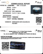 Load image into Gallery viewer, 12.88/CT Natural Govt. Lab Certified Turquoise (832)