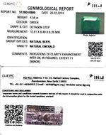 Load image into Gallery viewer, 4.56/CT Natural Panna Stone with Govt. Lab Certificate (6771)