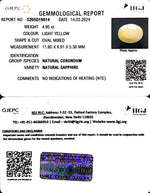 Load image into Gallery viewer, 4.95/CT Natural Ceylonese Pukhraj with Govt Lab Certificate-4551