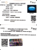 Load image into Gallery viewer, 6.66/CT Natural Govt. Lab Certified Turquoise-1221