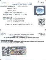 Load image into Gallery viewer, 6.66/CT Natural Blue Sapphire with Govt Lab Certificate-23310