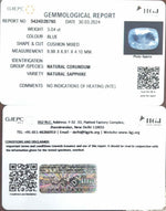 Load image into Gallery viewer, 3.04/CT Natural Blue Sapphire with Govt Lab Certificate-23310