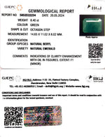Load image into Gallery viewer, 8.40/CT Natural Panna Stone with Govt. Lab Certificate-2331