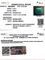 Load image into Gallery viewer, 6.40/CT Natural Panna Stone with Govt. Lab Certificate-3441