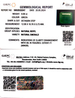 Load image into Gallery viewer, 6.68/CT Natural Panna Stone with Govt. Lab Certificate-4551
