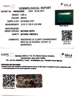 Load image into Gallery viewer, 3.96/CT Natural Panna Stone with Govt. Lab Certificate-8991