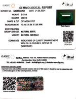 Load image into Gallery viewer, 3.61/CT Natural Panna Stone with Govt. Lab Certificate-16650