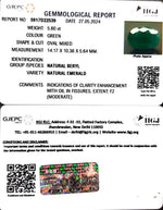 Load image into Gallery viewer, 5.60/CT Natural Panna Stone with Govt. Lab Certificate-6771