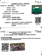 Load image into Gallery viewer, 6.46/CT Natural Panna Stone with Govt. Lab Certificate-3441