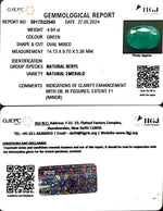 Load image into Gallery viewer, 4.94/CT Natural Panna Stone with Govt. Lab Certificate-3441