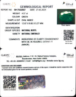Load image into Gallery viewer, 4.57/CT Natural Panna Stone with Govt. Lab Certificate-3441