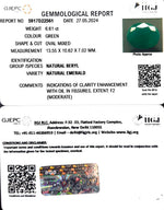 Load image into Gallery viewer, 6.61/CT Natural Panna Stone with Govt. Lab Certificate-3441