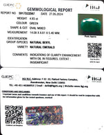 Load image into Gallery viewer, 4.93/CT Natural Panna Stone with Govt. Lab Certificate-3441