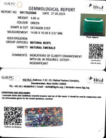 Load image into Gallery viewer, 4.80/CT Natural Panna Stone with Govt. Lab Certificate-3441