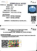 Load image into Gallery viewer, 3.60/CT Natural Blue Sapphire with Govt Lab Certificate-4551