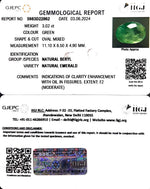 Load image into Gallery viewer, 3.02/CT Natural Panna Stone with Govt. Lab Certificate-12210