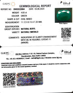 Load image into Gallery viewer, 4.83/CT Natural Panna Stone with Govt. Lab Certificate-3441