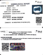Load image into Gallery viewer, 7.34/CT Natural Blue Sapphire with Govt Lab Certificate-34410