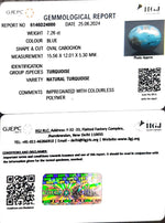 Load image into Gallery viewer, 7.26/CT Natural Govt. Lab Certified Turquoise-1221