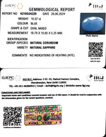 Load image into Gallery viewer, 10.37/CT Natural Blue Sapphire with Govt Lab Certificate-4551