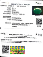 Load image into Gallery viewer, 3.16/CT Natural Panna Stone with Govt. Lab Certificate-3441