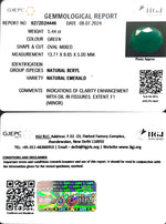 Load image into Gallery viewer, 5.44/CT Natural Panna Stone with Govt. Lab Certificate-1665