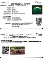 Load image into Gallery viewer, 6.48/CT Natural Panna Stone with Govt. Lab Certificate-2331