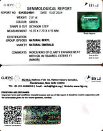 Load image into Gallery viewer, 2.81/CT Natural Panna Stone with Govt. Lab Certificate-23310