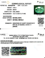 Load image into Gallery viewer, 4.89/CT Natural Panna Stone with Govt. Lab Certificate-23310