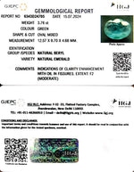 Load image into Gallery viewer, 4.17/CT Natural Panna Stone with Govt. Lab Certificate-23310