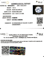 Load image into Gallery viewer, 1.03/Cents Natural Diamond with Govt. Lab Certificate-225000