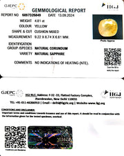 4.81/CT Natural Ceylonese Pukhraj with Govt Lab Certificate-6771