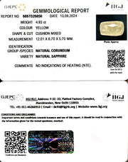 4.93/CT Natural Ceylonese Pukhraj with Govt Lab Certificate-4551