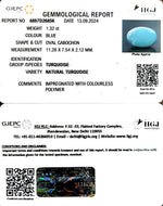 Load image into Gallery viewer, 1.32/CT Natural Govt. Lab Certified Turquoise-832