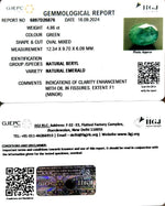 Load image into Gallery viewer, 4.86/CT Natural Panna Stone with Govt. Lab Certificate-4551
