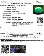 Load image into Gallery viewer, 4.65/CT Natural Panna Stone with Govt. Lab Certificate-1665