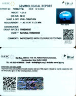 Load image into Gallery viewer, 4.01/CT Natural Turquoise With Govt. Lab Certificate-1221